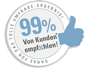 Zu 99% von Kunden empfohlen!